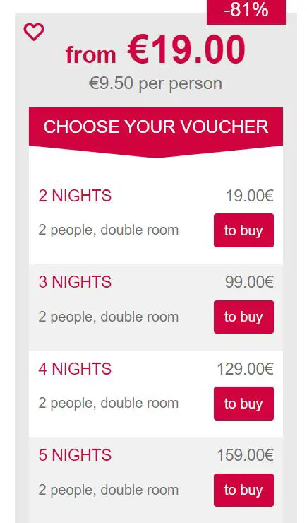 a&o Hotels BLACK FRIDAY SALE: 2 night hotel vouchers in Venice, Frankfurt, Salzburg for €9.50 per person