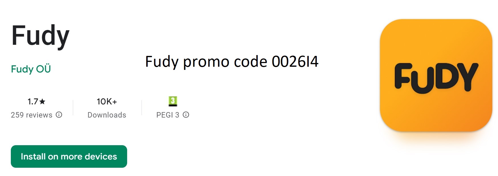 fudy discount code promo