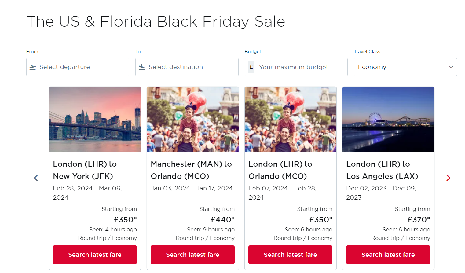 virgin atlantic black friday sale 2023