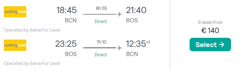 cheap flights barcelona boston