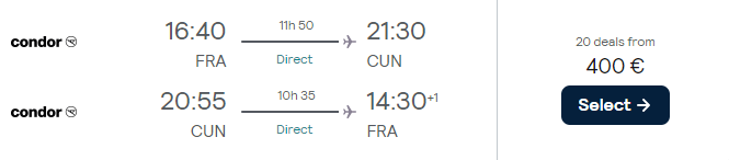 cheap flights frankfurt cancun