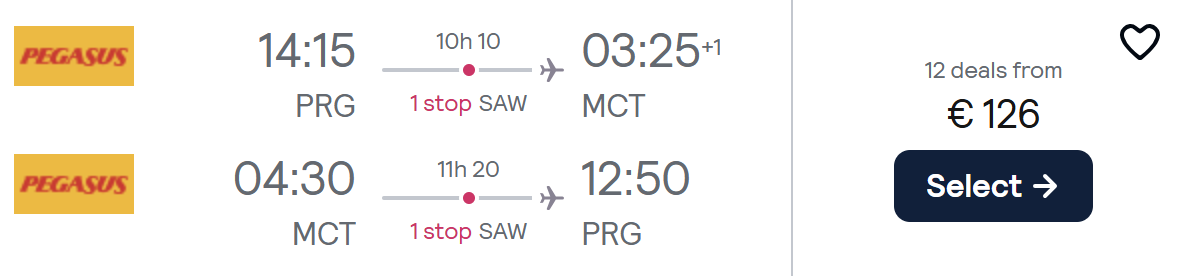 cheap flights prague oman
