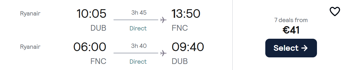 dublin madeira
