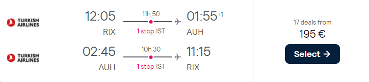 cheap flights riga abu dhabi