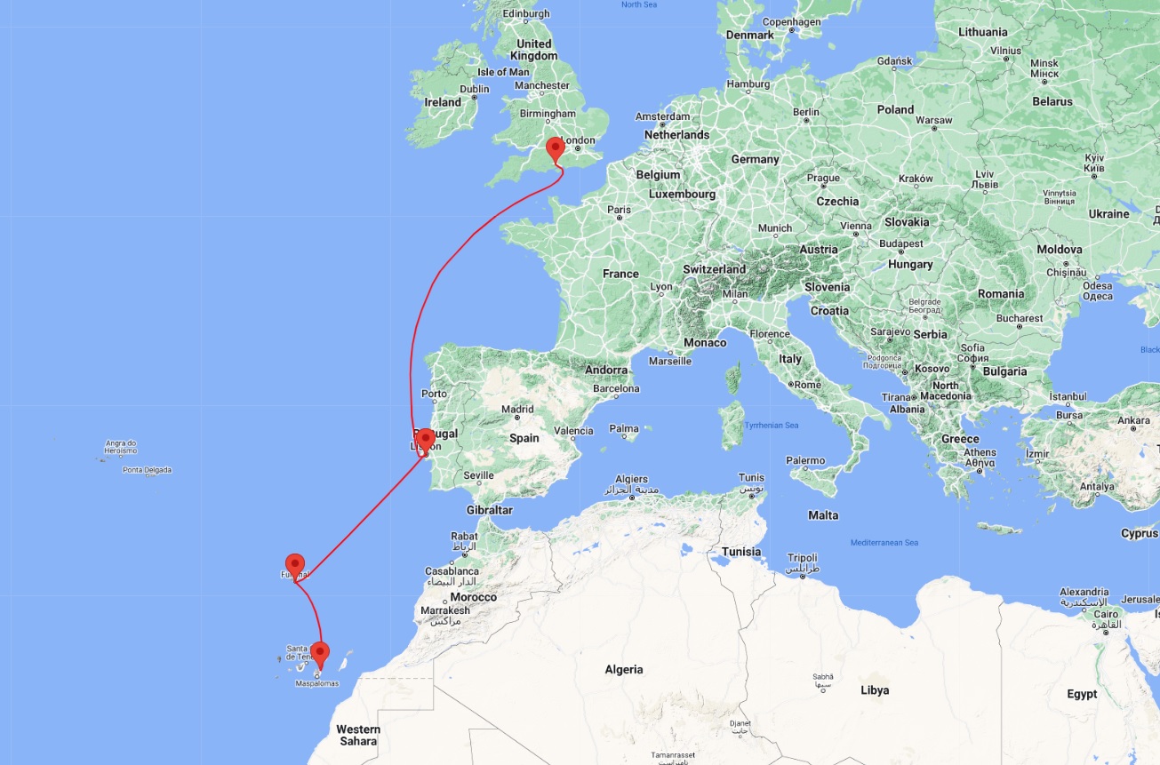 Cruise from Southampton to GRAN CANARIA