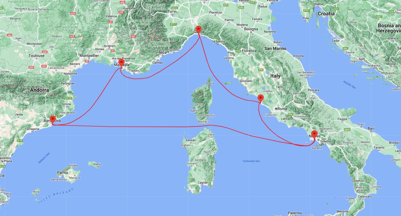 COSTA Western Mediterranean Cruise from Barcelona