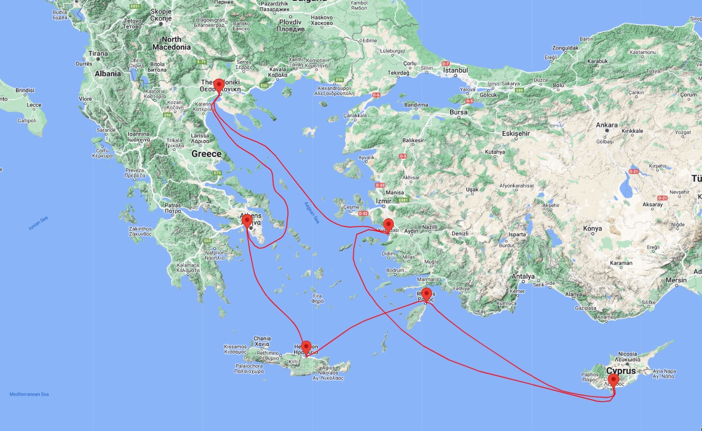 Eastern Mediterranean cruise from Athens