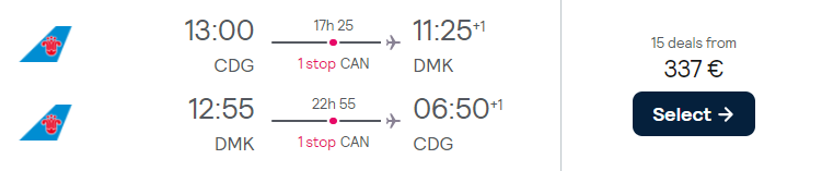 cheap flights paris bangkok