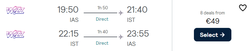cheap flights iasi istanbul