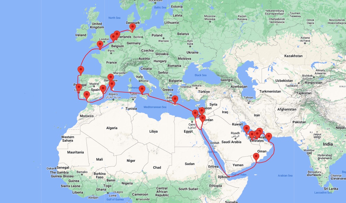world tour cruise from hamburg germany
