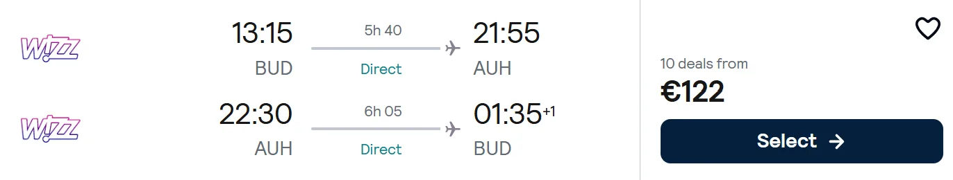 cheap flights budapest abu dhabi