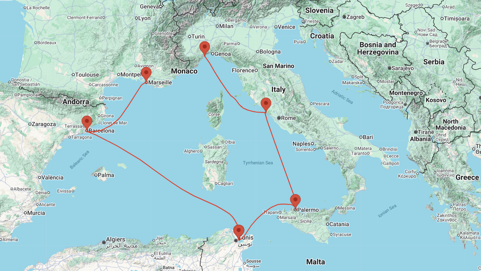 cruise from marseille to savona