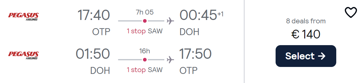 cheap flights bucharest qatar