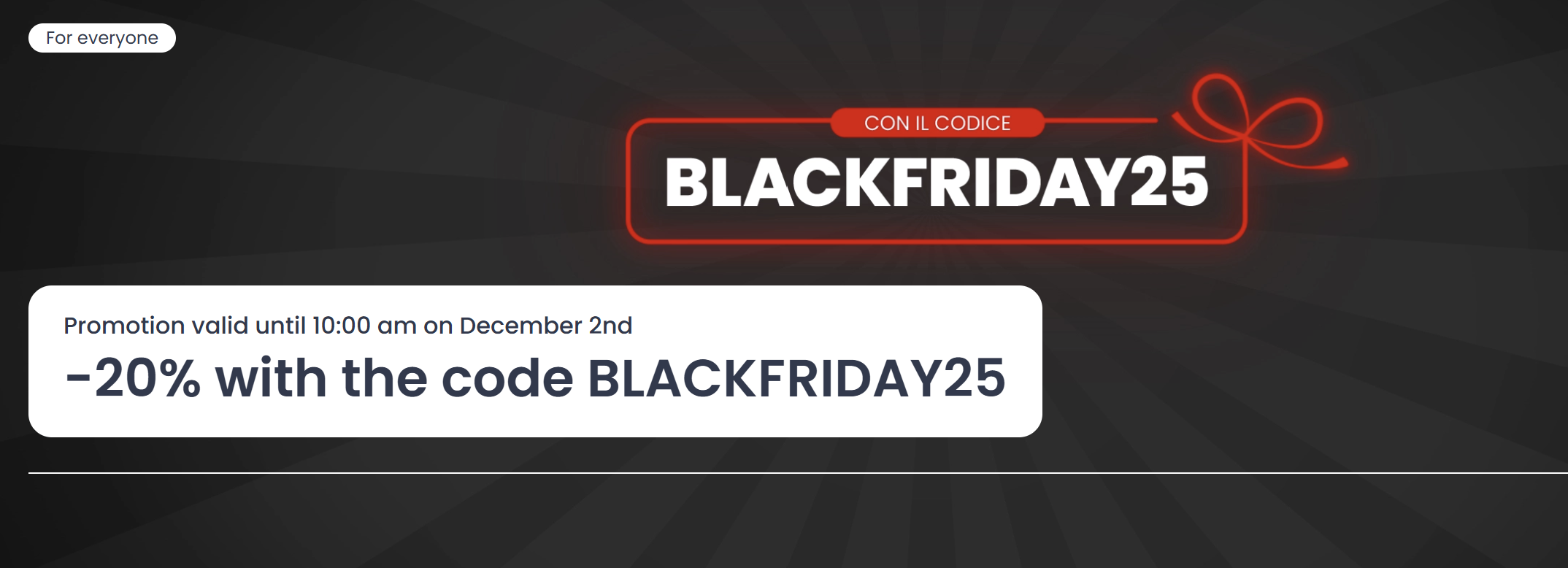 BLACK FRIDAY 2025 TrenItalia Promo code
