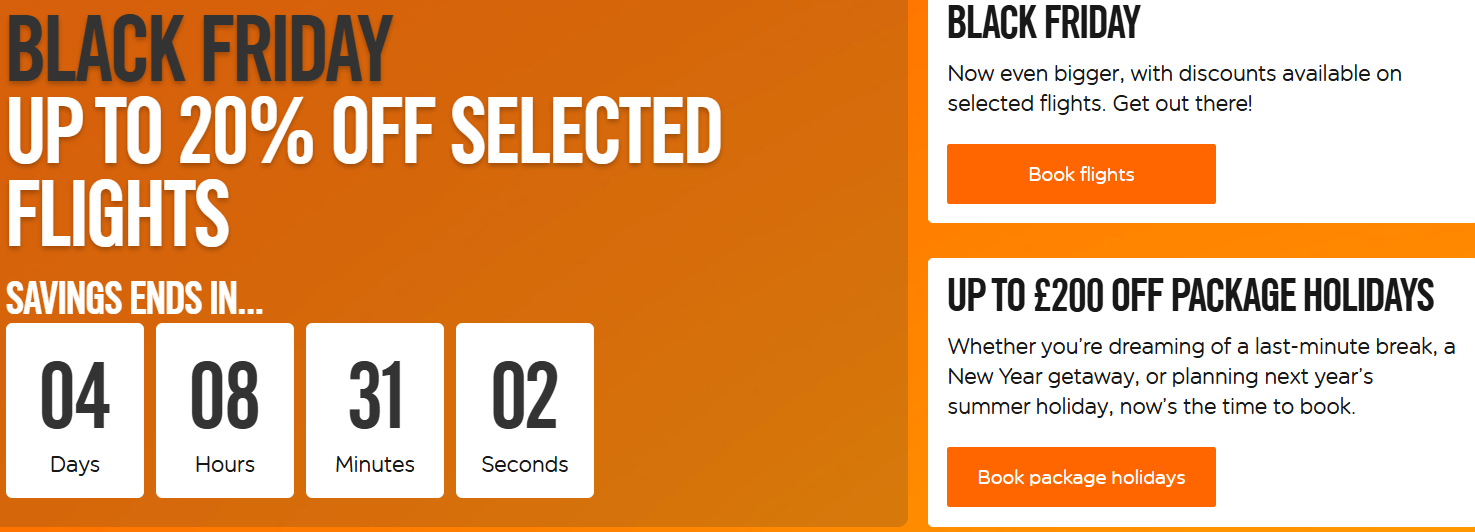 EasyJet BLACK FRIDAY deals 2025