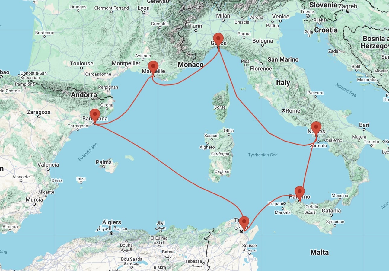 cruise from to palermo