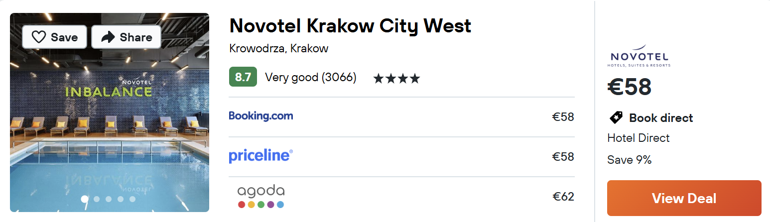 Novotel Krakow City West discount