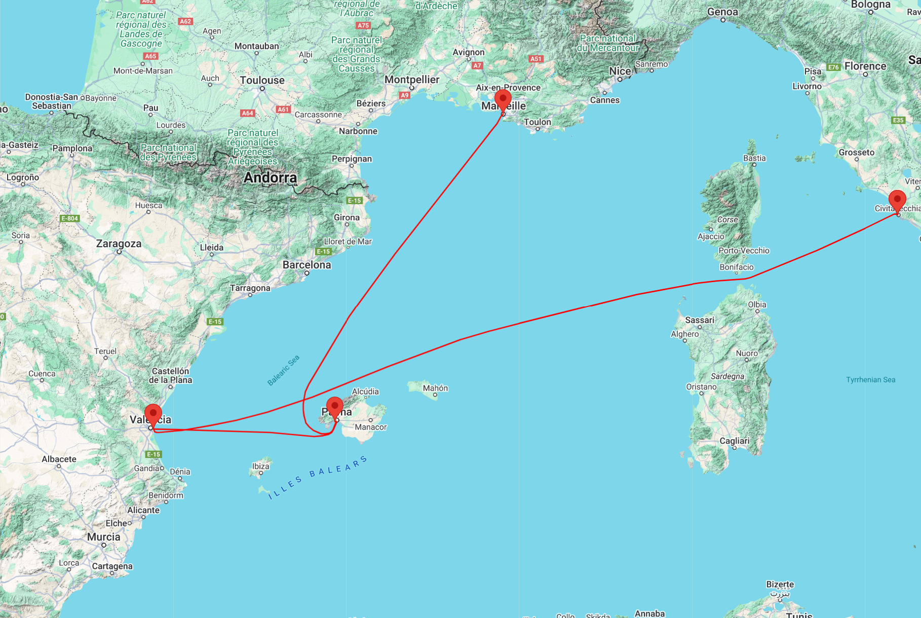cruise marseille rome
