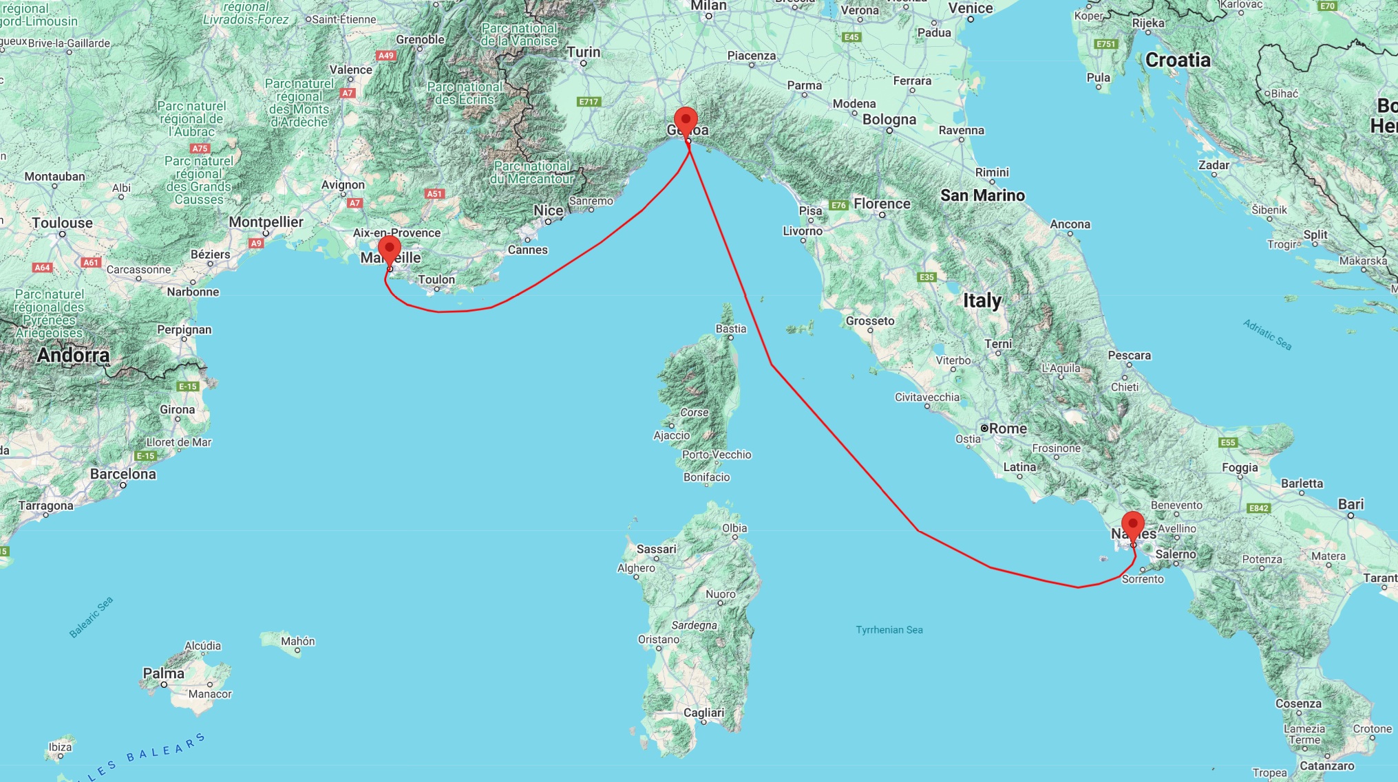 marseille naples cruise