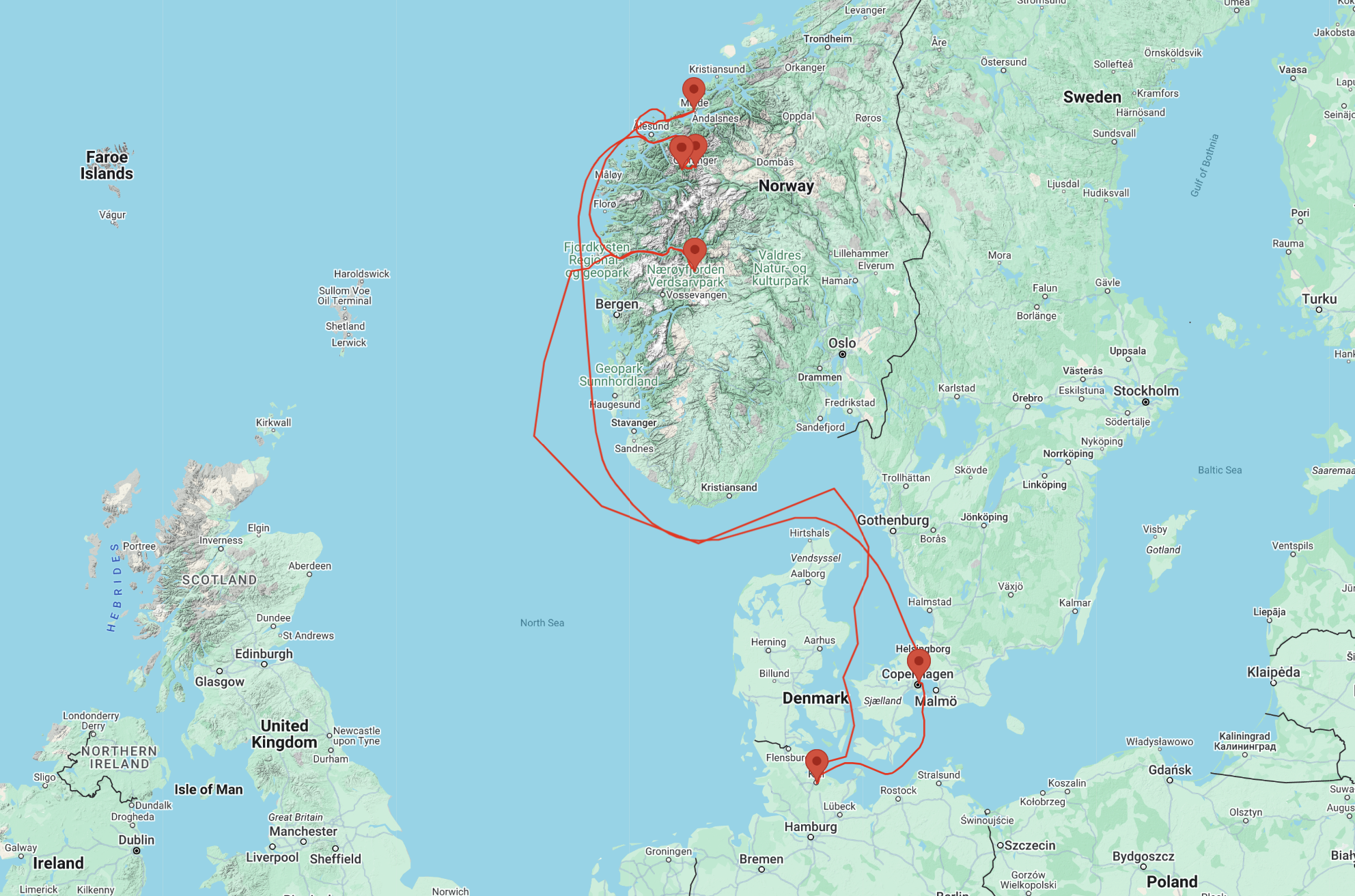 nordland cruise from copenhagen