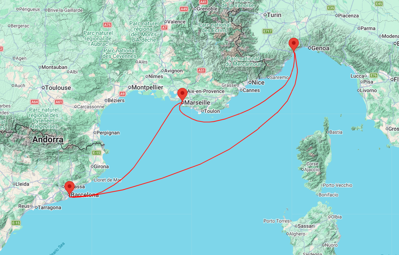 Mediterranean cruise from Savona 5 days cruise
