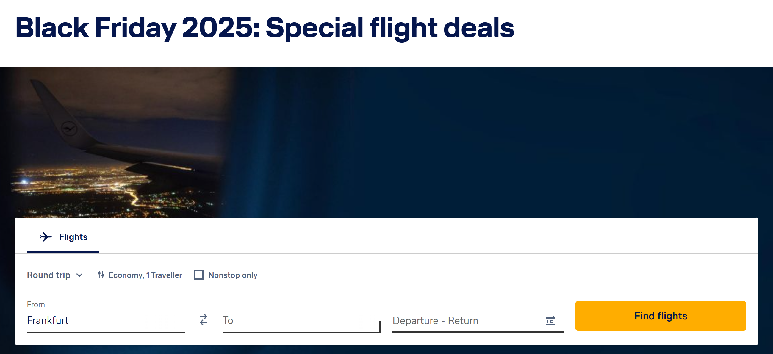 lufthansa black friday 2025