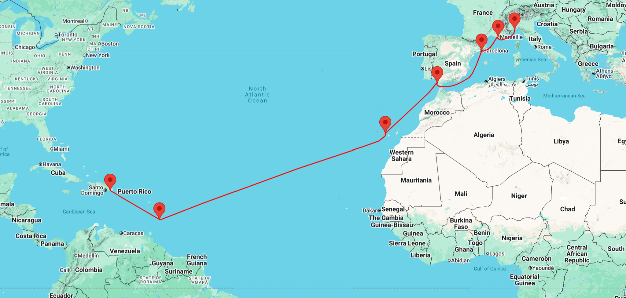 cruise from savona to dominican republic