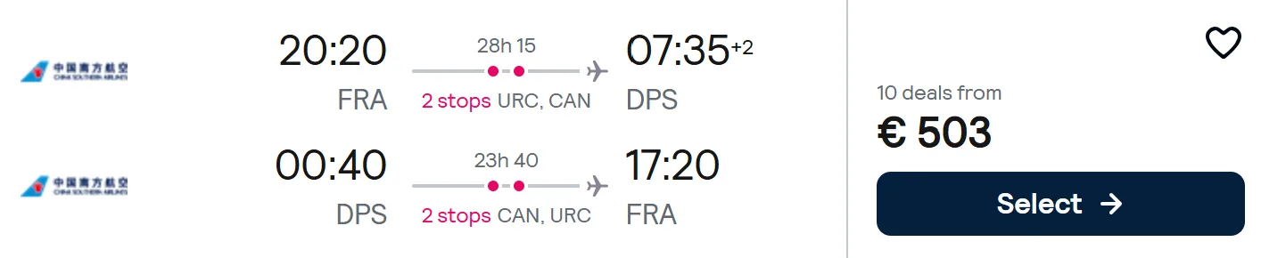 cheap flights frankfurt bali