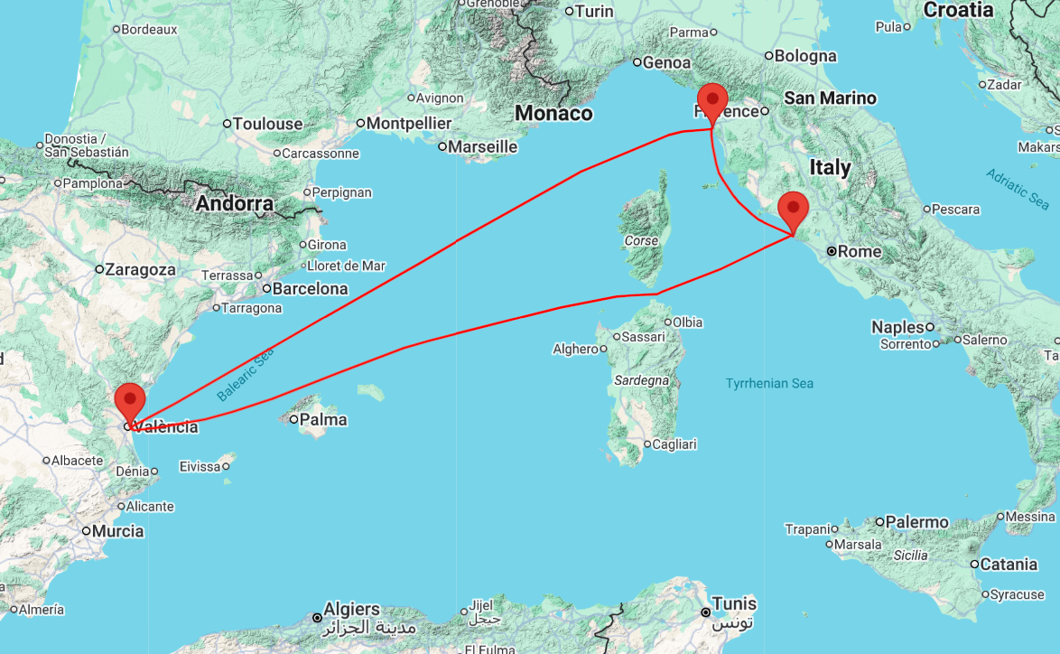 6 day cruise from rome