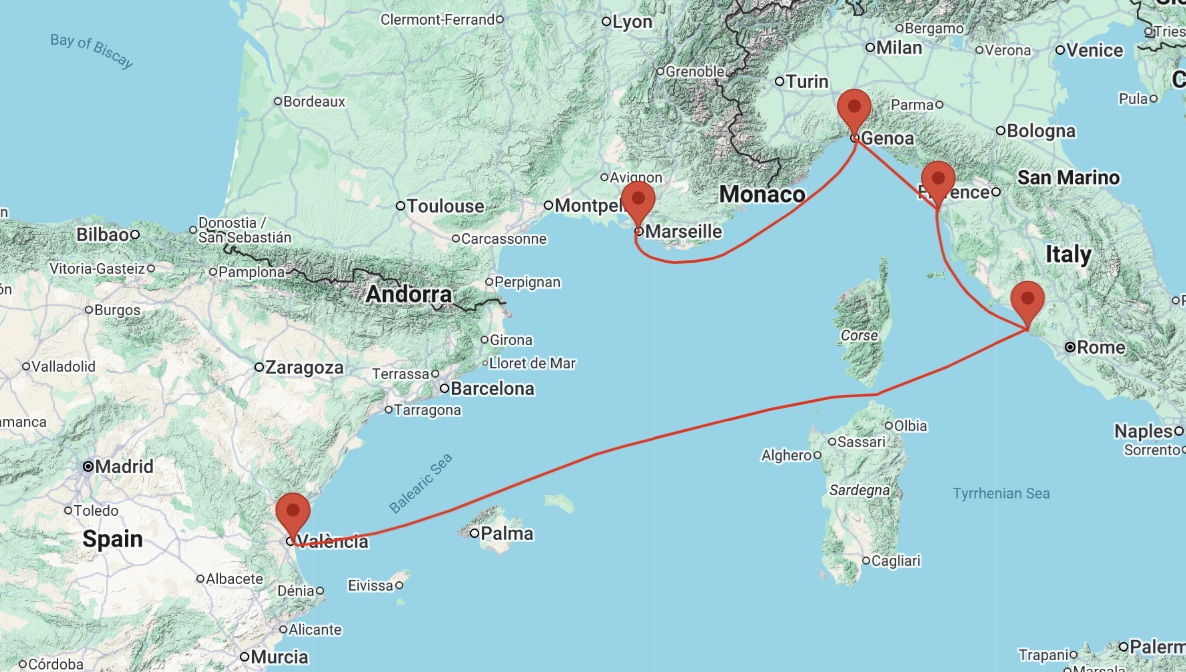 cruise from marseille to valencia