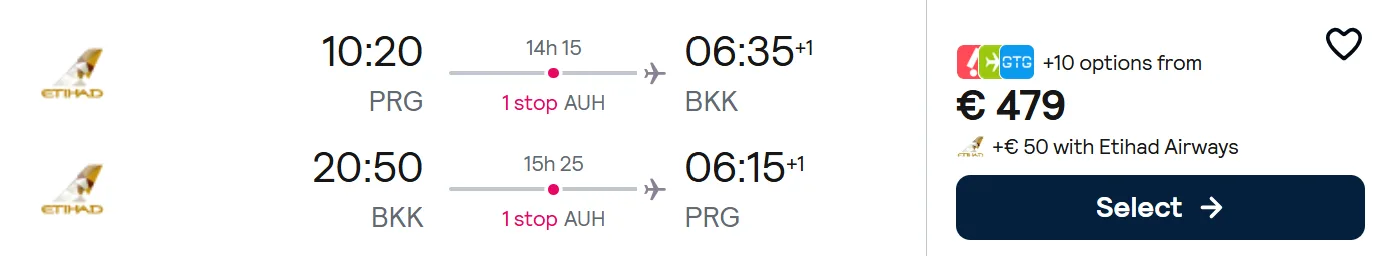 cheap flights prague bangkok