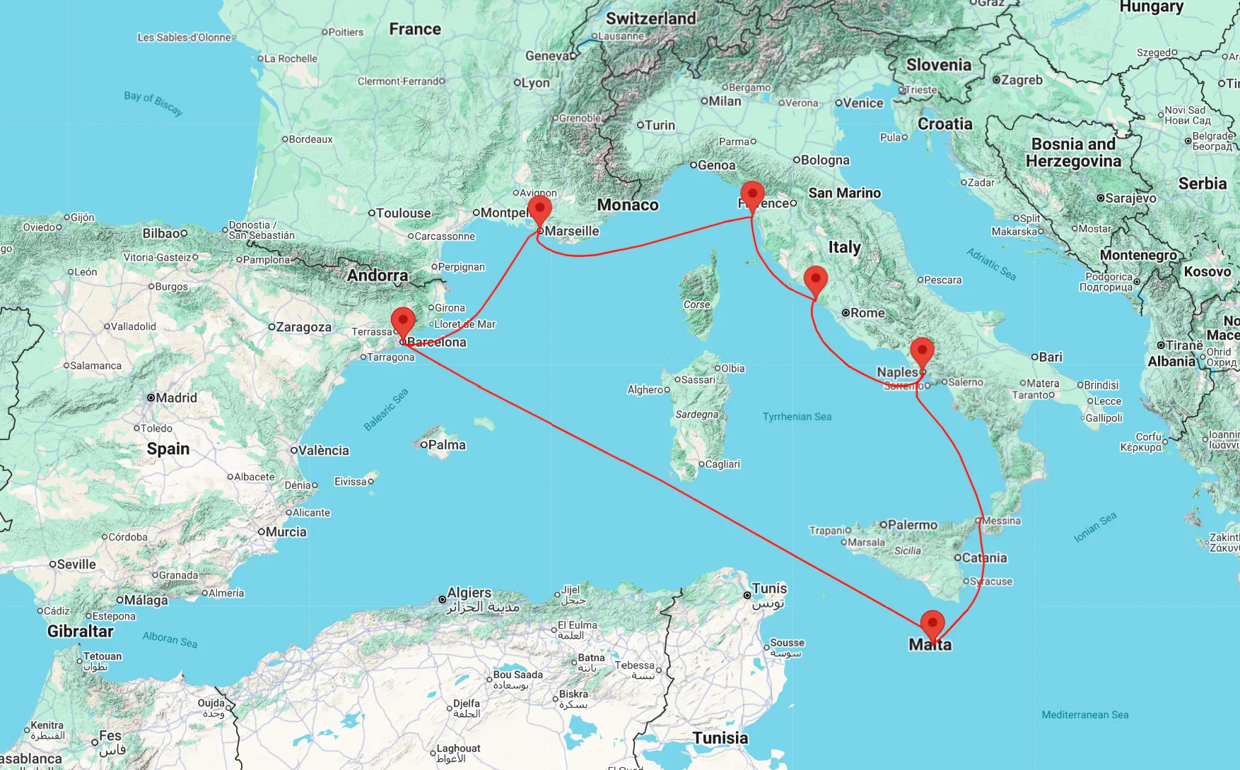 Carnival Freedom Western Mediterranean Cruise from Barcelona