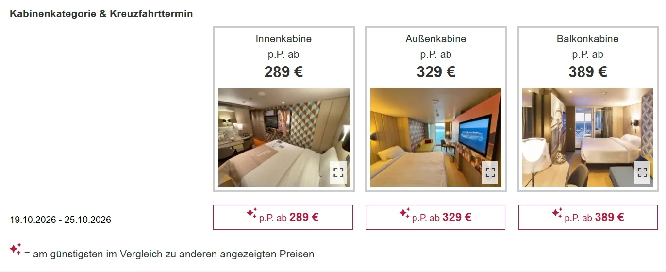 COSTA Cruise from Barcelona to Marseille prices