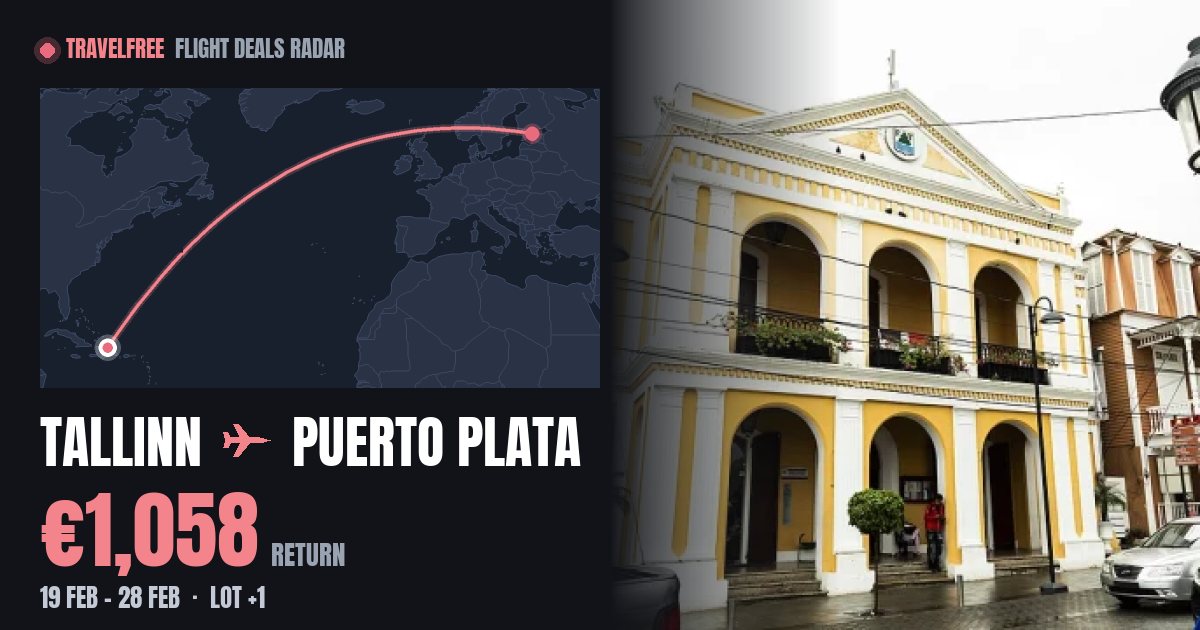 Travel Train Flight Tallinn to Puerto Plata flights from €1,058 return | TravelFree